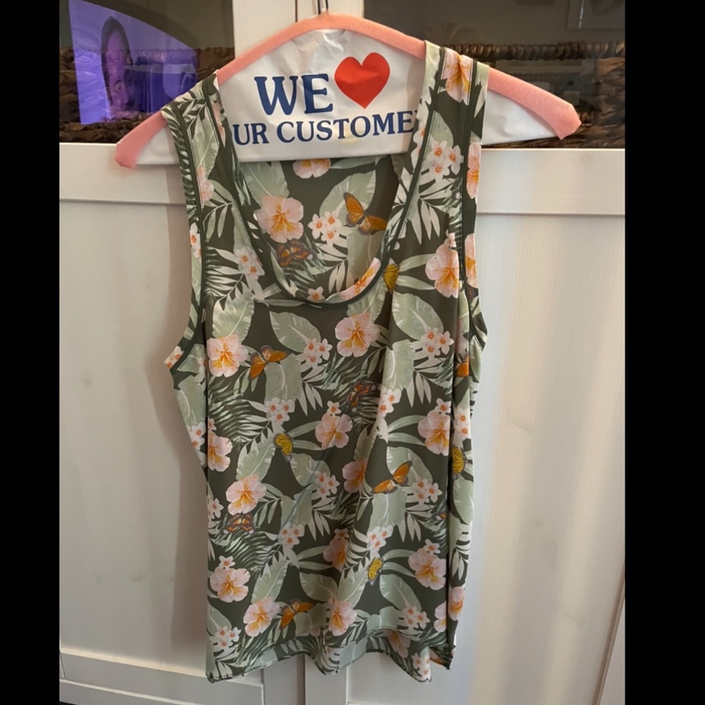 Joie Floral Butterfly Silk Top